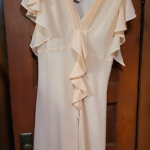 NEW Soft yellow ruffled sundress